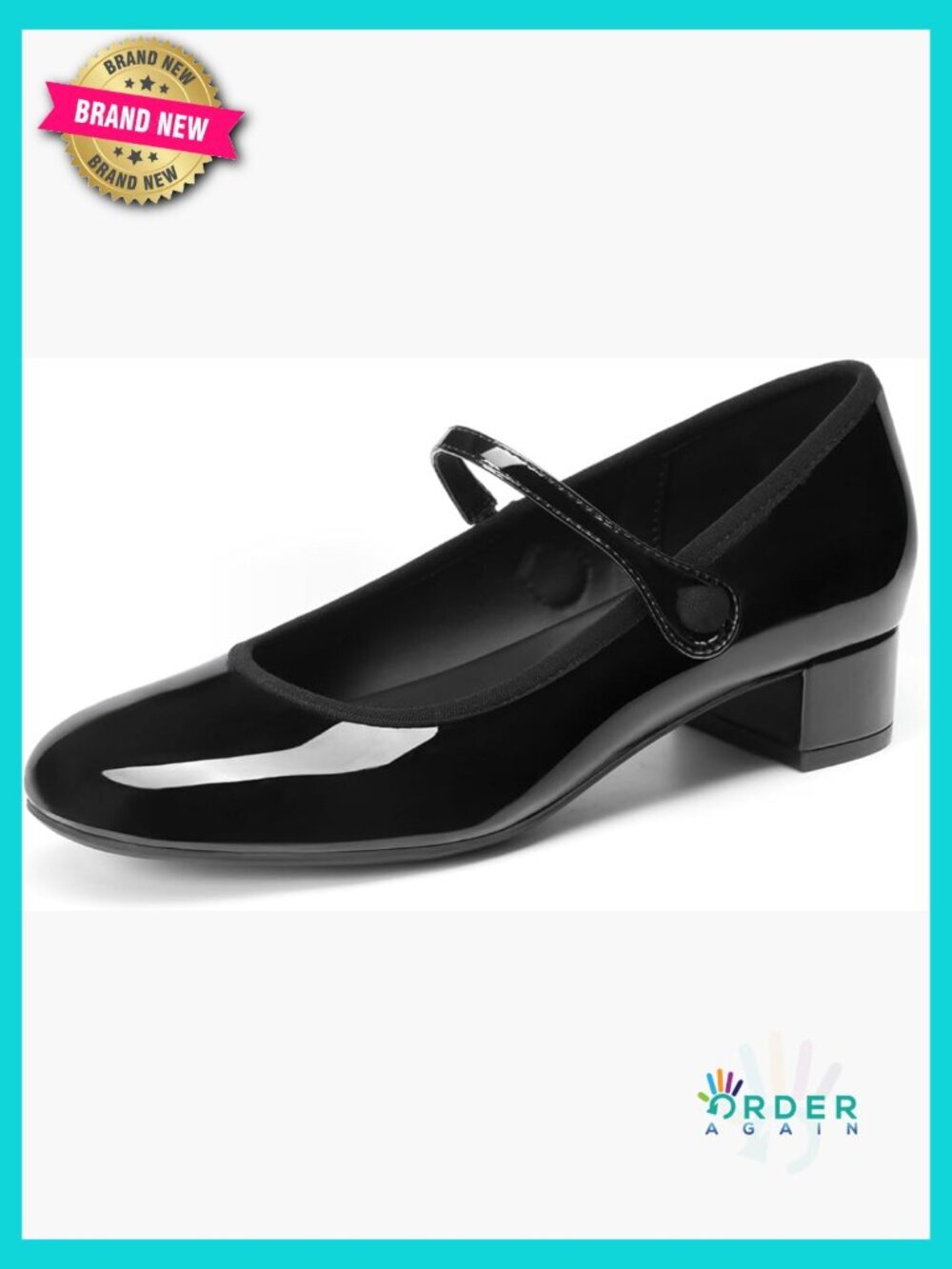 Mary Jane Chunky Low Heels Comfortable Slip on Dress Pumps Flats Work Shoes